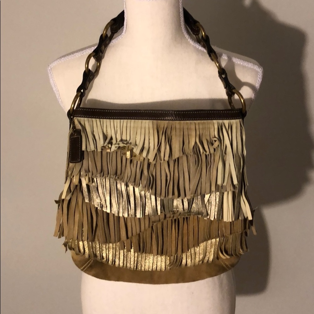 Coach fringe purse
